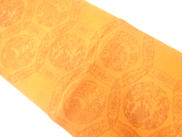 JAPANESE NAGOYA OBI / WOVEN SHOCHIKUBAI